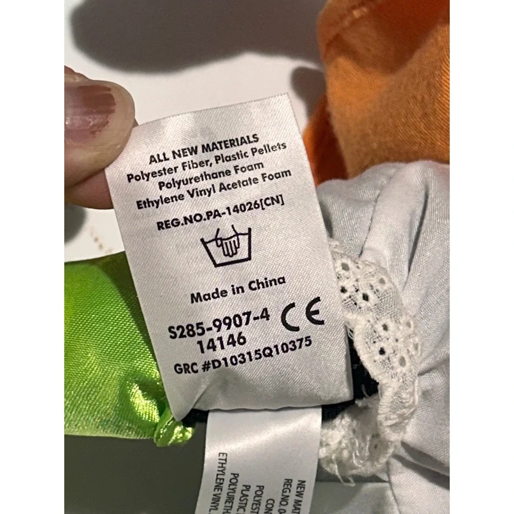 Disney Store Minnie Mouse Halloween Witch 2014 Plush Orange Green 11 inch